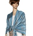 (image for) Simple Pasiley Pashmina Light Blue