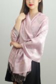 (image for) Simple Pasiley Pashmina Grey / Pink