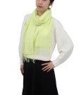 (image for) Cashmere Feel Design Scarf Lime