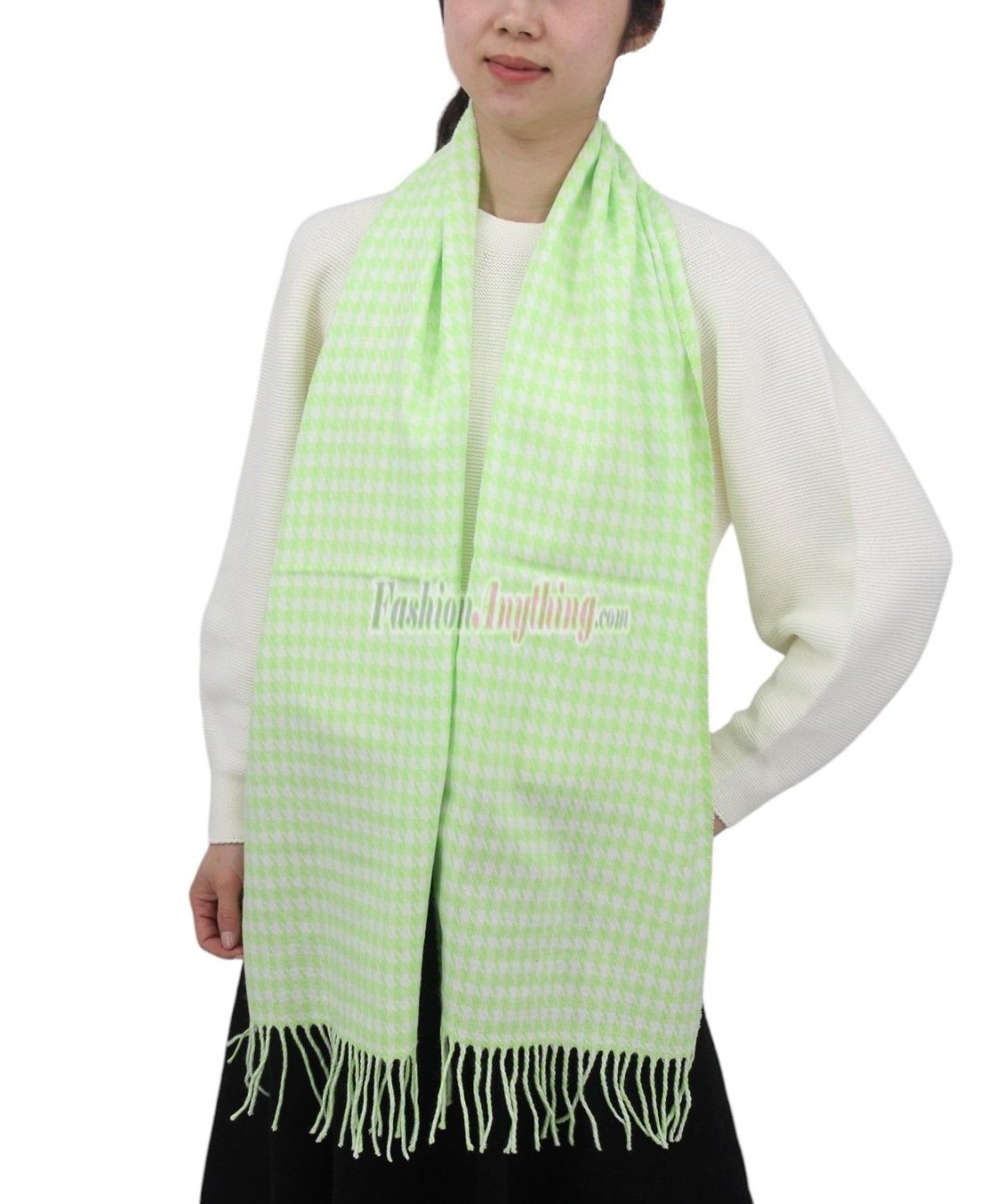 (image for) Cashmere Feel Design Scarf Mint
