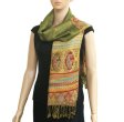 (image for) Luxury Rainbow Pashmina Army green