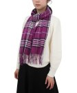 (image for) Woven Cashmere Feel Classic Scarf Purple