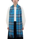 (image for) Woven Cashmere Feel Classic Scarf Bright Blue