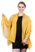 (image for) Light Solid Chiffon Shawl Golden Yellow