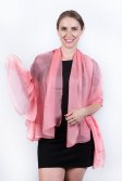 (image for) Light Solid Chiffon Shawl Pink