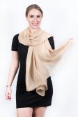 (image for) Light Solid Chiffon Shawl Light Tan 