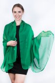 (image for) Light Solid Chiffon Shawl Green