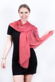 (image for) Light Solid Chiffon Shawl Watermelon