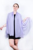 (image for) Light Solid Chiffon Shawl Light Purple