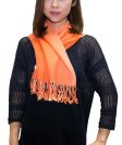 (image for) Ombre Solid Print Scarf Orange