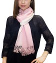 (image for) Ombre Solid Print Scarf Pink/White