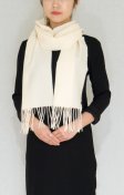 (image for) Cashmere Feel Scarf 1DZ, Ivory