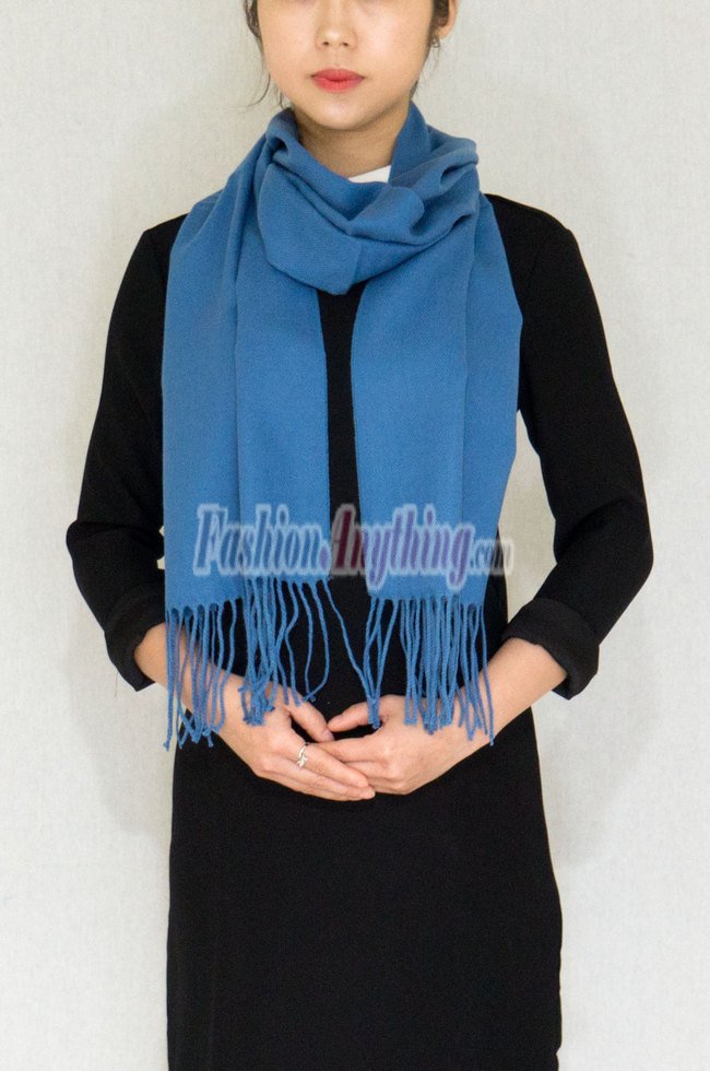 (image for) Winter Cashmere Feel Scarf Blue