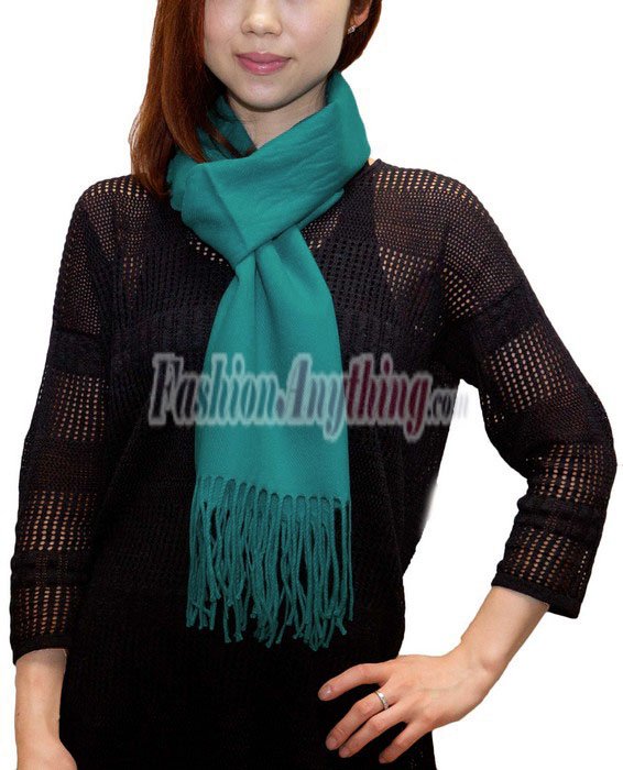 Cashmere Feel Scarf 1 DZ, Teal Green