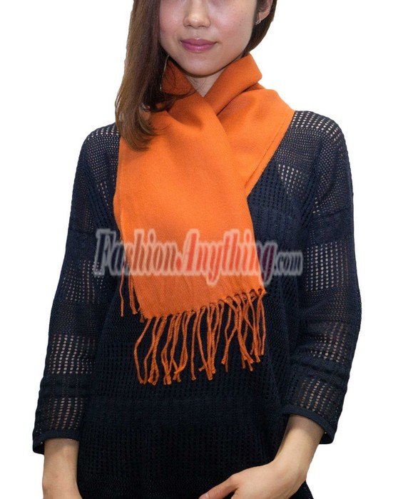 (image for) Winter Cashmere Feel Scarf Persimmon