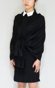 (image for) Circle Design Pashmina Black