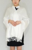 (image for) Circle Design Pashmina White