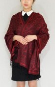 (image for) Circle Design Pashmina Red