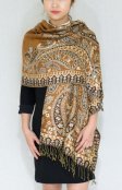 (image for) Gorgeous Paisley Pashmina Gold