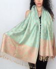 (image for) Dots Paisley Pashmina Honeydew/Beige