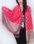 (image for) Silky Soft Solid Pashmina Scarf Plum Berry