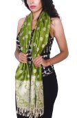 (image for) Dots Paisley Pashmina Green