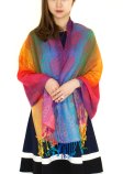 (image for) Paisley Rainbow Pashmina Multi Red