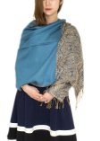 (image for) Luxury 2ply Pasiley Pashmina Teal Blue