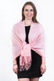(image for) Silky Soft Solid Pashmina Scarf Peach Pink Dozen (12 Pcs)