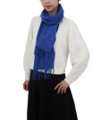 (image for) Cashmere Feel Plain Scarf Blue