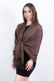 (image for) Silky Soft Solid Pashmina Scarf Dark Chocolate Dozen (12 Pcs)