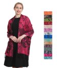 Peony Pattern Pashmina 1 DZ, Asst. Color