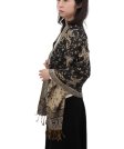 (image for) Jacquard Paisley Pashmina 2-Ply Black/Cream