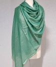 (image for) Solid Shimmer Pashmina Shawl Green