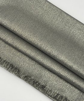 (image for) Solid Shimmer Pashmina Charcoal Gold