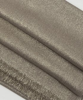 (image for) Solid Shimmer Pashmina Shawl Beige