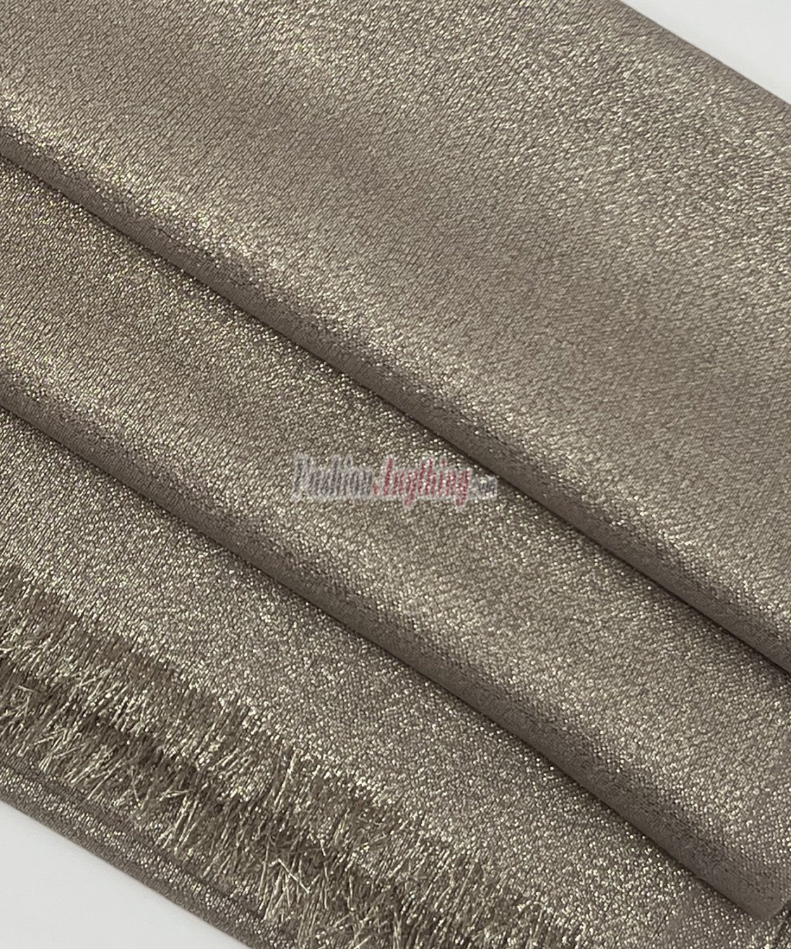 (image for) Solid Shimmer Pashmina Shawl Beige