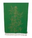 (image for) Marijuana leaves Pattern Pashmina Green