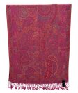 (image for) Reversible Paisley Pashmina Fuchsia Multi