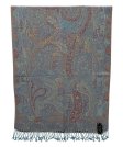 (image for) Phenix Tail Shawls Silver Teal/Wine Multi