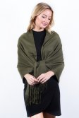 (image for) Olive Drab Premium Thick Pashmina