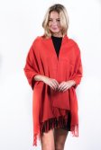 (image for) Orange Red Premium Thick Pashmina