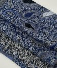 (image for) Multi Colored Paisley Pashmina Royal Blue Multi