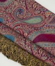 (image for) Multi Colored Paisley Pashmina Hot Pink Multi