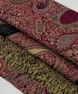 (image for) Classic Thicker Paisley Shawl Pink/Gold Multi