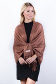 (image for) Bronze Solid Pashmina Label Scarf