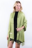 (image for) Mantis green Solid Pashmina Label Scarf