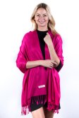 (image for) Magenta Solid Pashmina Label Scarf