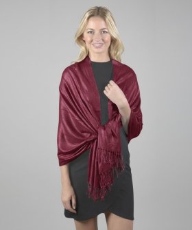 Sparkly Metallic Shawls Wraps Rust