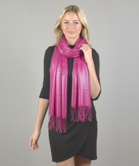 Sparkly Metallic Shawls Wraps Hot Pink